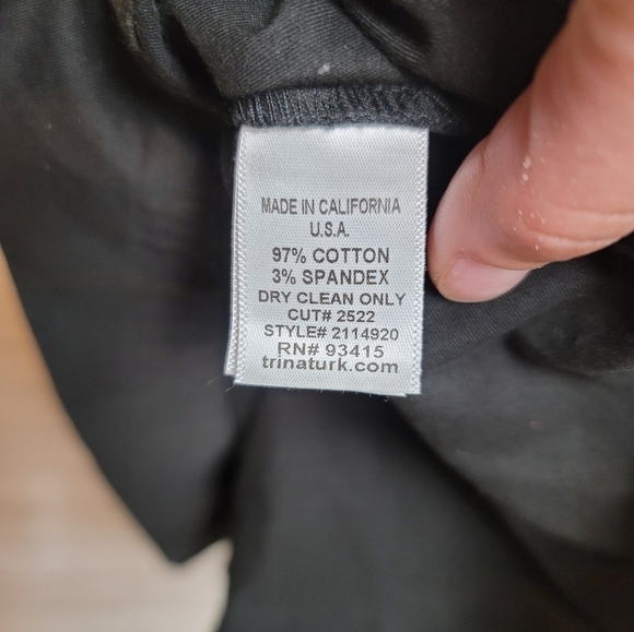 TRINK TURK A LINE BUTTON FRONT BLACK PLEATED SKIRT, SZ 12 - Picture 9 of 14